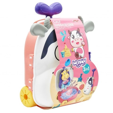 Zestaw do Piasku 3w1 Walizka Krówka + Zabawka Wodna