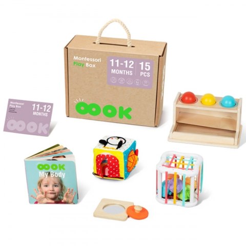 TOOKY TOY Box Pudełko XXL Montessori Edukacyjne 7w1 Sensoryczne 16-18 Mies.