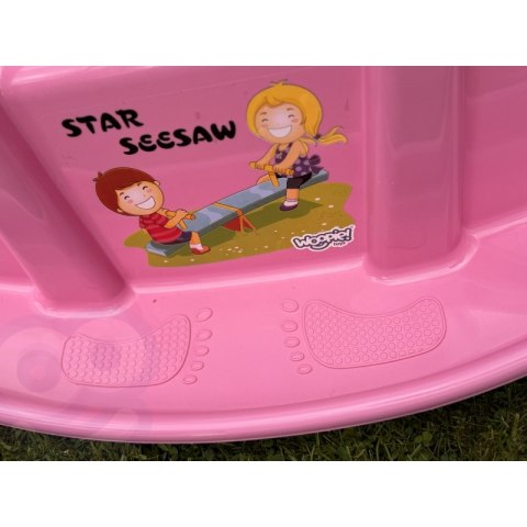 WOOPIE Bujak Wieloosobowy STAR Huśtawka Równoważna Różowa Woopie