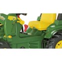 Duży Traktor dla dzieci na pedały Biegi Pompowane Koła Rolly Toys John Deere