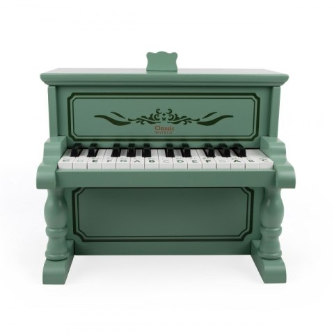 Śliczne Pianinko Vintage instrument dla dzieci + Książeczka do Nauki CLASSIC WORLD P