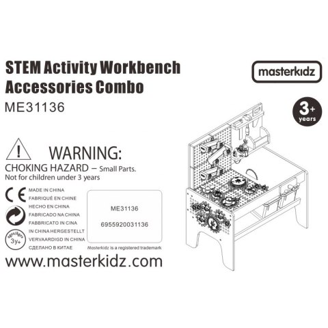 MASTERKIDZ Zestaw Akcesoriów do Stołu Warsztatowego STEM 111 el.