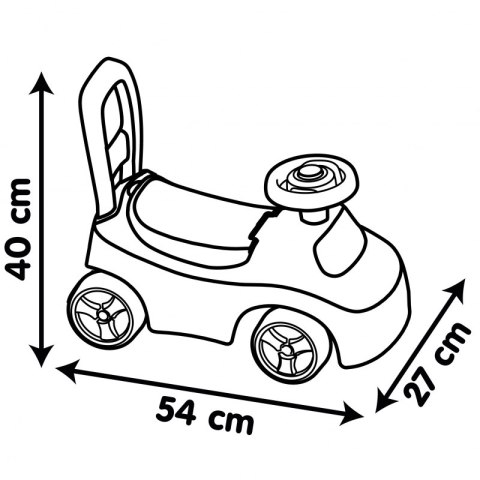 Smoby Czerwony Jeździk z klaksonem Ride-On