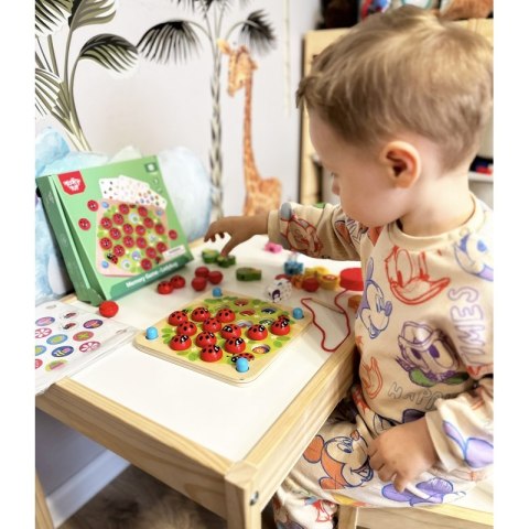 WOOPIE GREEN Memory Drewniana Gra Pamięciowa Edukacyjna Układanka Biedronka WOOPIE GREEN Memory Drewniana Gra Pamięciowa Edukacyjna Układanka Biedronka