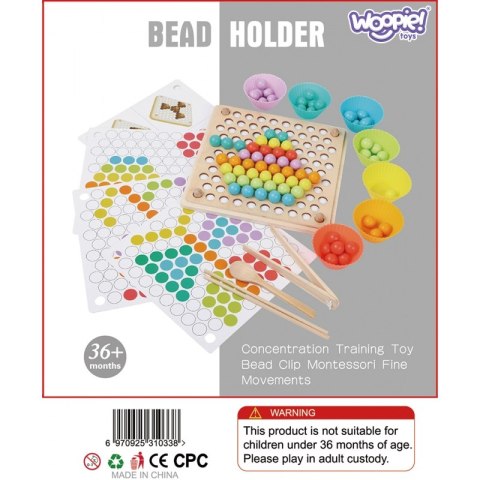 WOOPIE Kolorowe Kulki Układanka Montessori Mozaika Sorter WOOPIE Kolorowe Kulki Układanka Montessori Mozaika Sorter