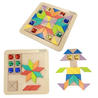 MASTERKIDZ Układanka Mozaika Nauka Kolorów i Kształtów Tangram Masterkidz