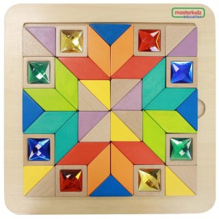 MASTERKIDZ Układanka Mozaika Nauka Kolorów i Kształtów Tangram Masterkidz