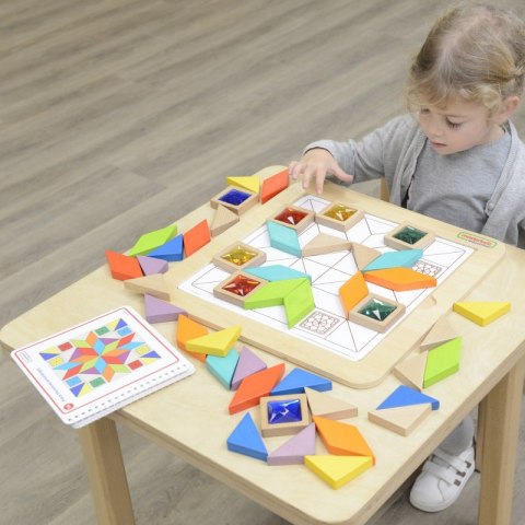 MASTERKIDZ Układanka Mozaika Nauka Kolorów i Kształtów Tangram Masterkidz