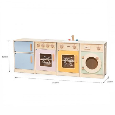 Kuchnia dla dzieci Drewniany Zestaw Kuchenny XL Pralka Kuchenka Zmywarka VIGA PolarB do przedszkola Kuchnia dla dzieci Drewniany Zestaw Kuchenny XL Pralka Kuchenka Zmywarka VIGA PolarB do przedszkola