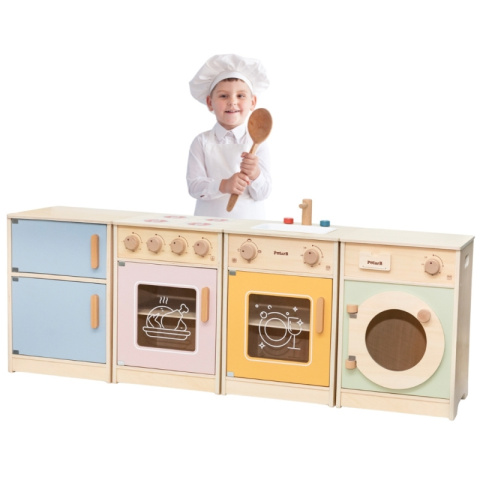 Kuchnia dla dzieci Drewniany Zestaw Kuchenny XL Pralka Kuchenka Zmywarka VIGA PolarB do przedszkola Kuchnia dla dzieci Drewniany Zestaw Kuchenny XL Pralka Kuchenka Zmywarka VIGA PolarB do przedszkola