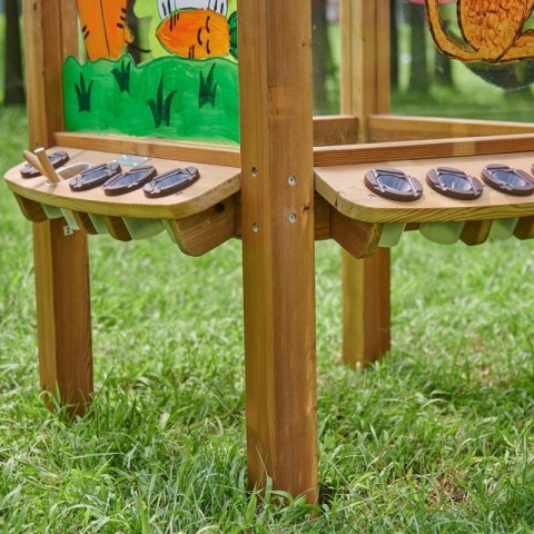 MASTERKIDZ 4 Stronna Tablica Przezroczysta Akrylowa Do Malowania + Kubeczki / szkoła przedszkole