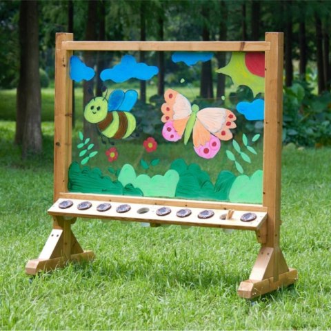 Przezroczysta Akrylowa Tablica Malarska + Kubeczki MASTERKIDZ szkoła przedszkole Przezroczysta Akrylowa Tablica Malarska + Kubeczki MASTERKIDZ szkoła przedszkole