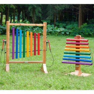 Instrument Tęczowe Dzwonki Kolorowa Tablica Do Grania MASTERKIDZ plac zabaw