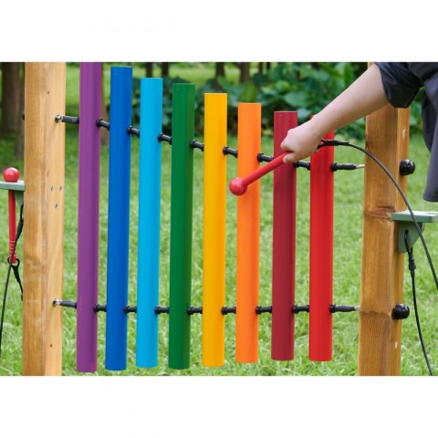 Instrument Tęczowe Dzwonki Kolorowa Tablica Do Grania MASTERKIDZ plac zabaw Instrument Tęczowe Dzwonki Kolorowa Tablica Do Grania MASTERKIDZ plac zabaw