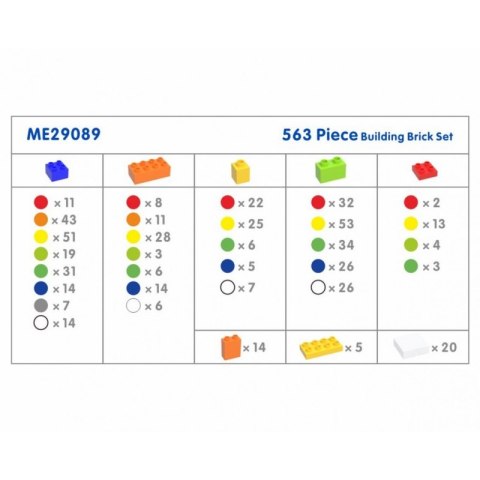 Zestaw Klocków Konstrukcyjnych Klocki STEM 563 el. do Tablic MASTERKIDZ Zestaw Klocków Konstrukcyjnych Klocki STEM 563 el. do Tablic MASTERKIDZ