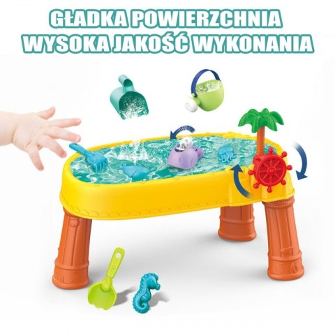 Stolik Wodny 2w1 Piaskownica Statek Piracki 8 akc. Woopie Stolik Wodny 2w1 Piaskownica Statek Piracki 8 akc. Woopie