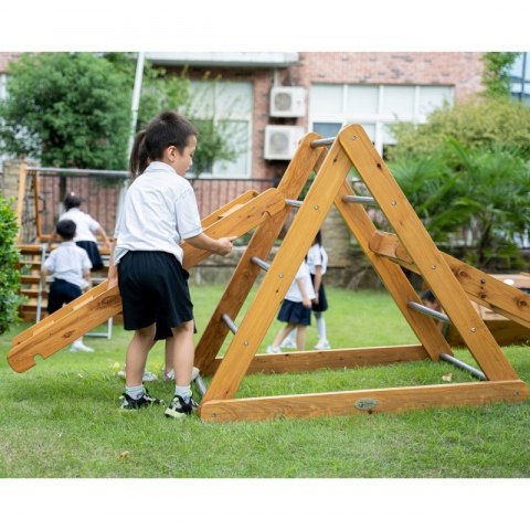 Drewniany Plac Zabaw XL Zestaw Drabinka Montessori do Wspinaczki CLASSIC WORLD EDU