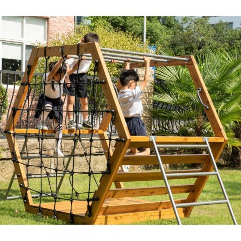 Drewniany Plac Zabaw XXL Zestaw do Wspinaczki Heksagonalny CLASSIC WORLD EDU Drewniany Plac Zabaw XXL Zestaw do Wspinaczki Heksagonalny CLASSIC WORLD EDU