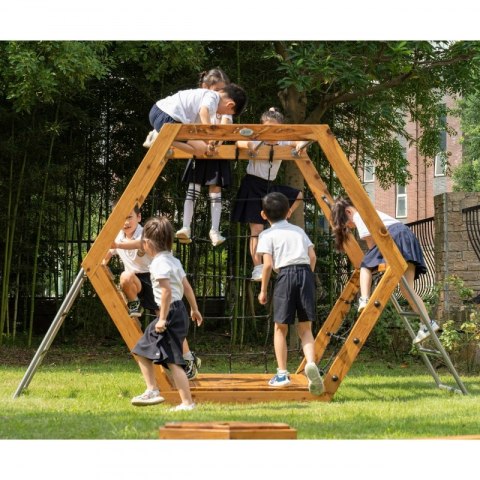 Drewniany Plac Zabaw XXL Zestaw do Wspinaczki Heksagonalny CLASSIC WORLD EDU Drewniany Plac Zabaw XXL Zestaw do Wspinaczki Heksagonalny CLASSIC WORLD EDU