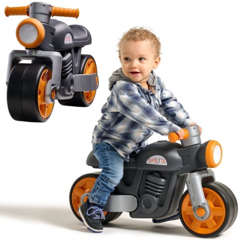FALK Jeździk Biegowy Ciche Koła Motor Prem1er Retro Czarny 12m+ FALK Jeździk Biegowy Ciche Koła Motor Prem1er Retro Czarny 12m+