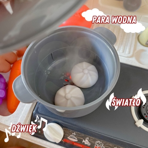 Kuchnia dla dzieci Interaktywna XL Para Wodna Kran z Wodą Akcesoria Woopie Kuchnia dla dzieci Interaktywna XL Para Wodna Kran z Wodą Akcesoria Woopie