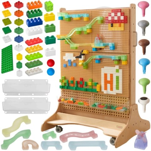 Edukacyjna Drewniana Tablica STEM Wolnostojąca + Akcesoria MASTERKIDZ / szkoły przedszkola Edukacyjna Drewniana Tablica STEM Wolnostojąca + Akcesoria MASTERKIDZ / szkoły przedszkola