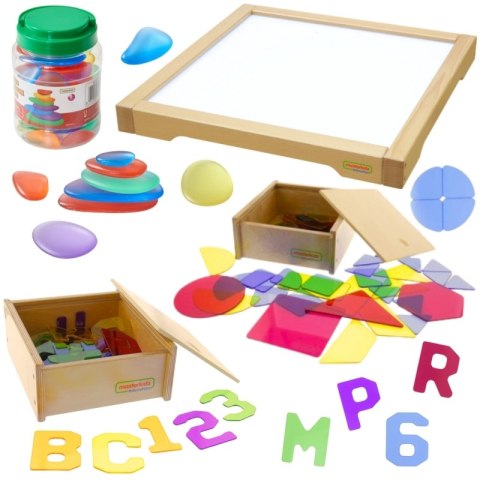 Panel Edukacyjny Skrzynia LED Sensoryczna + Zestaw Akcesoriów MASTERKIDZ / szkoła przedszkole Panel Edukacyjny Skrzynia LED Sensoryczna + Zestaw Akcesoriów MASTERKIDZ / szkoła przedszkole