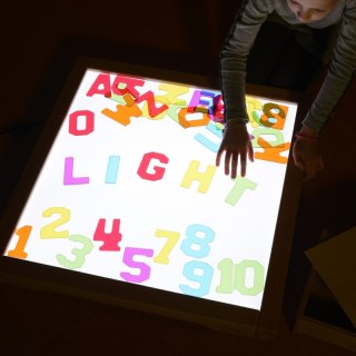 Edukacyjny Panel Świetlny LED Zmiana Kolorów Pilotem + Zestaw Akcesoriów MASTERKIDZ / szkoła przedszkole