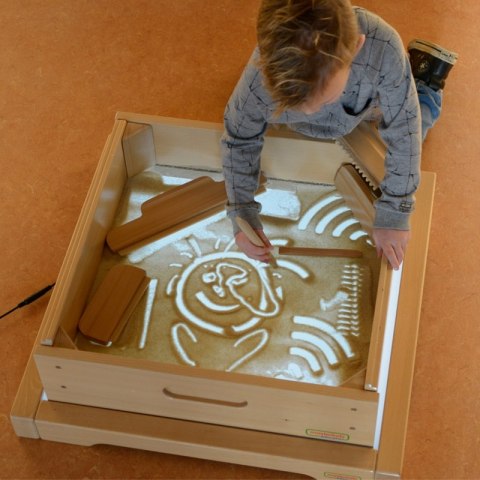 Rama Sensoryczna Panel LED + Zestaw Akcesoriów Do Zabawy w Piasku MASTERKIDZ / szkoły przedszkola Rama Sensoryczna Panel LED + Zestaw Akcesoriów Do Zabawy w Piasku MASTERKIDZ / szkoły przedszkola