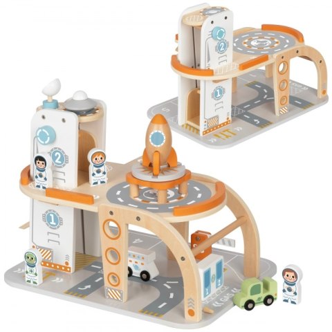 TOOKY TOY Drewniany Kosmiczny Parking Stacja Kosmiczna TOOKY TOY Drewniany Kosmiczny Parking Stacja Kosmiczna