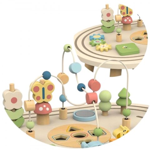 TOOKY TOY Drewniany Stolik Aktywności Safari TOOKY TOY Drewniany Stolik Aktywności Safari