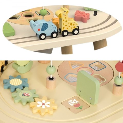 TOOKY TOY Drewniany Stolik Aktywności Safari TOOKY TOY Drewniany Stolik Aktywności Safari