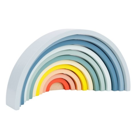 TOOKY TOY Pastelowa Układanka Drewniane Klocki Montessori Tęcza TOOKY TOY Pastelowa Układanka Drewniane Klocki Montessori Tęcza