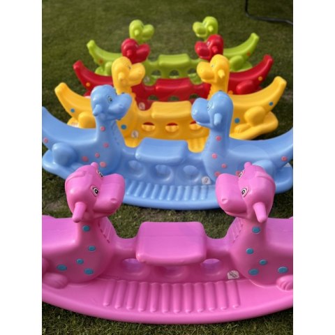 WOOPIE Bujak Wieloosobowy Dino Huśtawka Równoważna Niebieska Woopie WOOPIE Bujak Wieloosobowy Dino Huśtawka Równoważna Niebieska Woopie