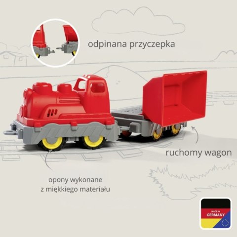 BIG Pociąg Towarowy Wagon z Wywrotką Zabawka do Pasku BIG Pociąg Towarowy Wagon z Wywrotką Zabawka do Pasku