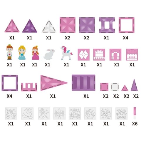 WOOPIE Magnetyczny Zestaw Konstrukcyjny Zbuduj Zamek