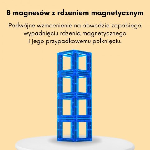 WOOPIE Przestrzenne Klocki Magnetyczne Nauka Liczb 70 Elementów