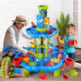 Stolik Wodny 2w1 Piaskownica Fontanna XXL Aquapark z Delfinem