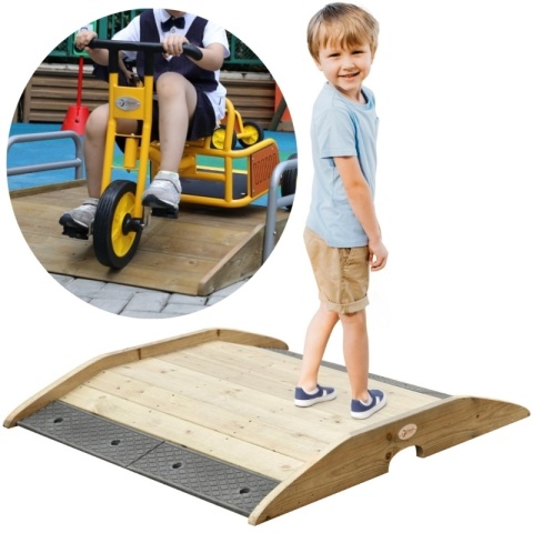 CLASSIC WORLD EDU Drewniany Mostek Rampowy Najazd Droga Tor dla Rowerów