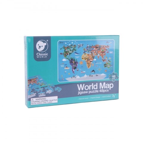 CLASSIC WORLD Puzzle Mapa Świata CLASSIC WORLD Puzzle Mapa Świata