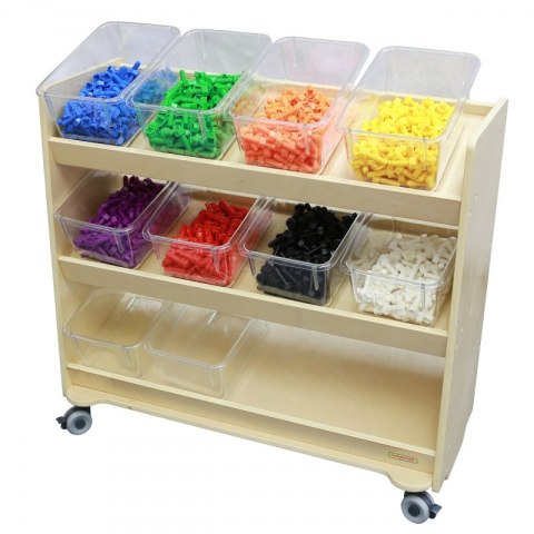 Regał na Kółkach 3 Półki Na Akcesoria Do Tablicy STEM MASTERKIDZ