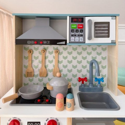 Duża Drewniana Kuchnia dla Dzieci 10 el. Mały Kucharz TOOKY TOY