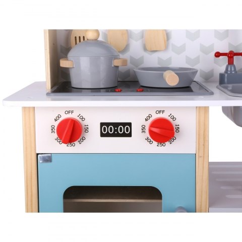Duża Drewniana Kuchnia dla Dzieci 10 el. Mały Kucharz TOOKY TOY