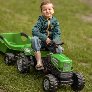 Traktor dla dzieci na Pedały Big PowerTrac z Przyczepą XXL WOOPIE