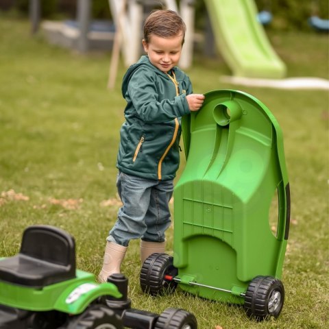 Traktor dla dzieci na Pedały Big PowerTrac z Przyczepą XXL WOOPIE