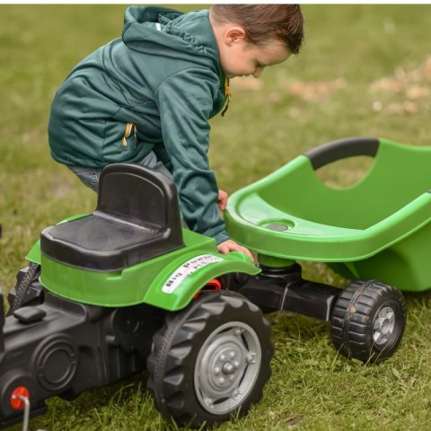 Traktor dla dzieci na Pedały Big PowerTrac z Przyczepą XXL WOOPIE