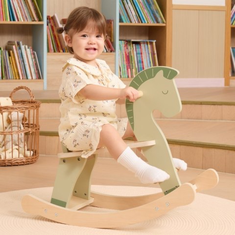 VIGA Drewniany Konik na Biegunach Bujak dla dzieci