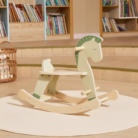 VIGA Drewniany Konik na Biegunach Bujak dla dzieci