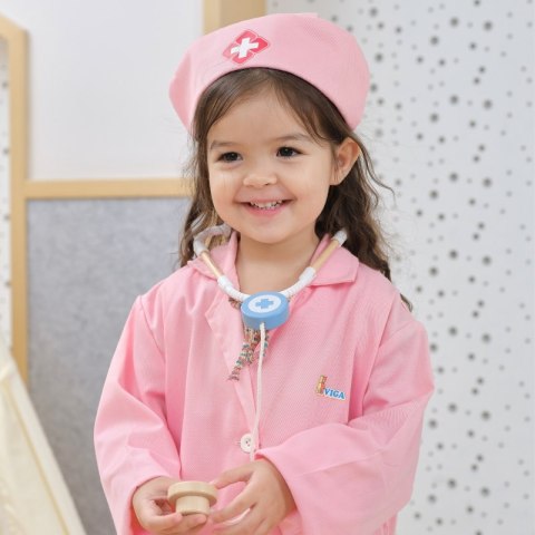 VIGA Strój Mundurek i Kapelusz Małej Pielęgniarki