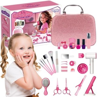 WOOPIE Salon Fryzjerski Kosmetyczka w Kuferku 2w1 43 el.